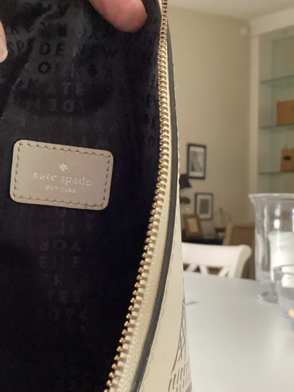 kate spade White Pyramid Eiffel Tower Wristlet - Picture 3 of 4